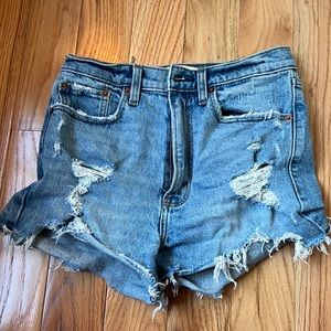 Abercrombie and Fitch high waisted jean shorts